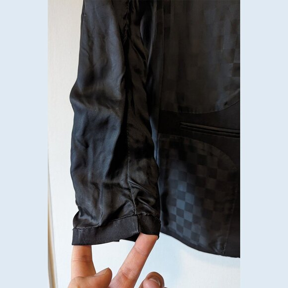 LOUIS VUITTON - Black cotton jacket - Sz 48 - Picture 13 of 16
